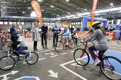 El Parc de Trànsit de la Guàrdia Urbana, la proposta formativa de la Paeria una altra de les atraccions del saló de la infància.