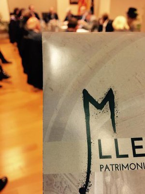 Detall del material informatiu sobre el Patrimoni Artístic de Lleida que s'ha lliurat en la presentació..