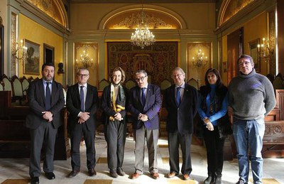 L'alcalde Àngel Ros ha presidit la trobada amb la representant de Brasil a Barcelona, Maria Elisa Berenguer..