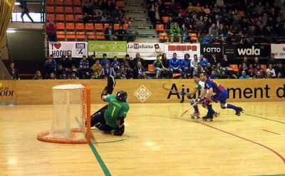 L'ICG Lleida-Llista ha tingut sota pressió la porteria del Barça.