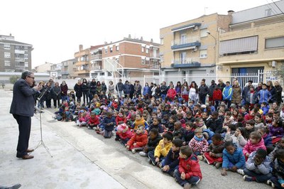 La Paeria, que col·labora amb la Generalitat en l’àmbit educatiu, ha participat també en el projecte de  l'escola Torre Queralt.