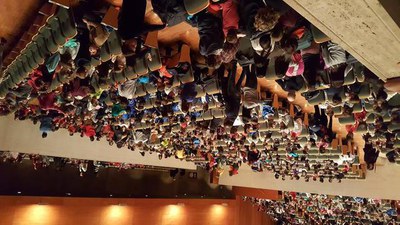 1.245 alumnes i mestres de 6è de primària de 34 centres educatius de Lleida i província van assistir a les dues representacions de “La batucada. De l….