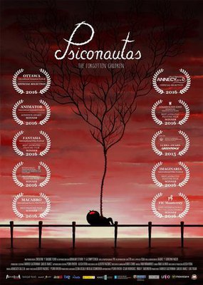 Cartell de "Psiconautas, los niños olvidados", guardonada als Goya.