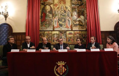 L'alcalde Àngel Ros ha presidient la presentació de la minisèrie "Vida Privada", de J.M. Sagarra, que dirigirà Sílvia Munt.