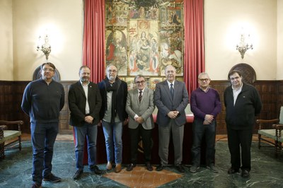 El Saló de Sessions ha acollit a signatura de l'acord de la Càtedra d'Innovació Social..