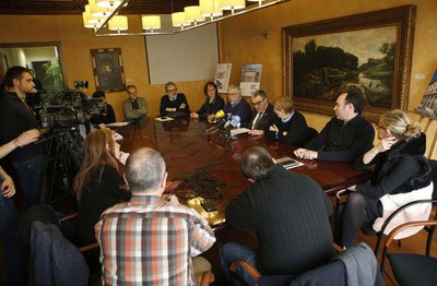 El paer en cap ha explicat que el projecte del nou equipament cultural sortirà a licitació al mes de maig, un cop sigui aprovat pel ple municipal.