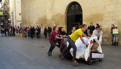 La dificultat ha estat menor en arribar a la plaça de la Catedral. Llavors s'ha imposat la velocitat.