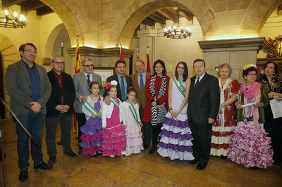 El Pati del Palau de la Paeria ha acollit l'acte de celebració del Dia de Andalucía..