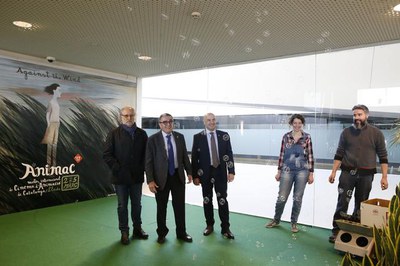 L'alcalde Ros ha visitat l'espai Animacrea d'Animac, que avui ha començat a prendre forma.