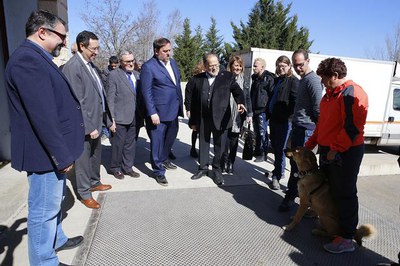 L’alcalde ha participat en la visita institucional al centre, encapçalada pel vicepresident del Govern, Oriol Junqueras.