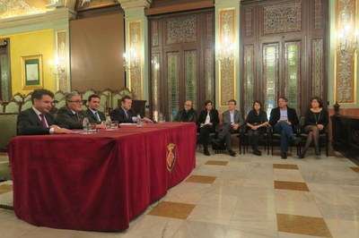 El pregó s'ha llegit al saló de sessions de la Paeria.