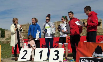 Podi femení amb la Rosamari Carulla com a campiona.
