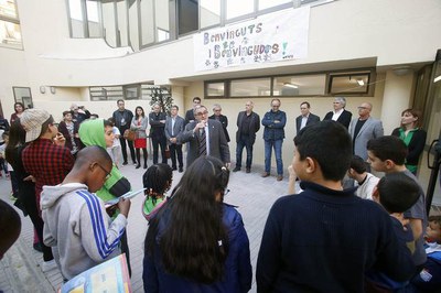 A l'acte d'inauguració també hi han assistit els principals responsables de la Fundació Champagnat.