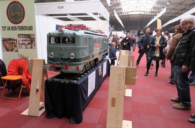 Aquesta locomotora reproduïda a escala ha estat una de les grans atraccions del saló.