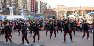 La jornada també ha comptat amb grups d'animació al pati dels Maristes.