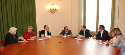 Imatge de la reunió mantinguda a la Conselleria de Cultura on s'han presentat el Centre Experimental de la Cinematografia i les Arts Audiovisuals de ….