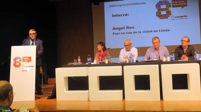 El paer en cap s'ha dirigit als delegats durant el 8è Congrés de CCOO.