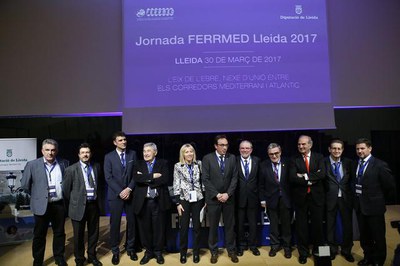 La Jornada FERRMED Lleida 2017 ha debatut "L'Eix de l'Ebre, nexe d'unió entre els Corredors Mediterrani i Atlàntic".