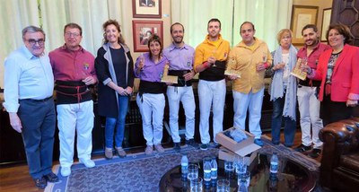 Els Castellers de Lleida han estat acompanyats dels de Cornellà i els de Badalona.