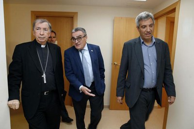 Visita a les instal·lacions de la nova llar-residència de salut mental de l'Acadèmia Mariana.