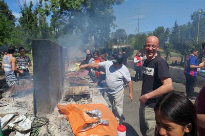 La zona de les barbacoes, una de les remodelades en el pla d'acció immediata.