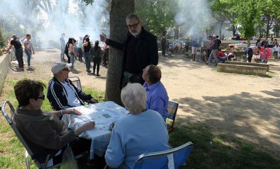 L'alcalde accidental, Fèlix Larrosa, ha visitat el recinte i ha copsat l'opinió dels ciutadans sobre les Basses.