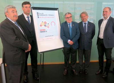 Presentació de la Fira de Formació i Treball, que tindrà lloc del 20 al 22 d’abril, a Fira de Lleida.