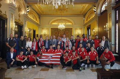 El paer en cap ha posat de relleu el treball que fa el club amb l’esport base i els valors educatius i socials que tramet a través del futbol.