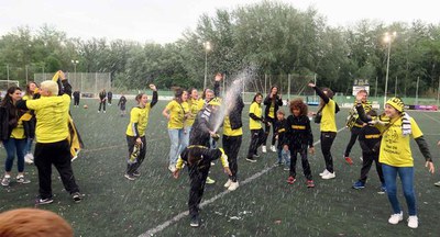 Cava per celebrar l'ascens.