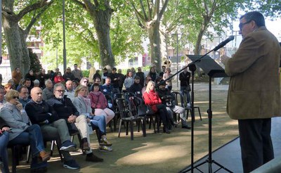 L’alcalde Ros ha dit que aquest 1 de Maig és diferent dels darrers anys.