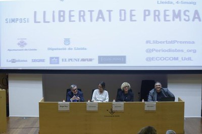 L'alcalde Àngel Ros ha participat en la cloenda del III Simposi Llibertat de Premsa..