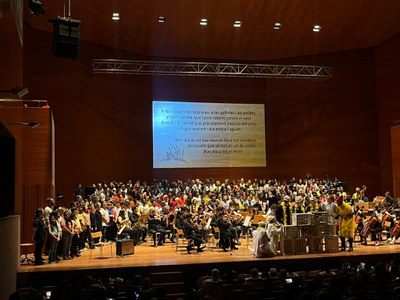 281 alumnes han participat en la cantata 2023 “Gallinada”, una iniciativa organitzada pel Conservatori Municipal de Música amb la col·laboració de la Regidoria d'Educació i de l'Auditori Municipal Enric Granados