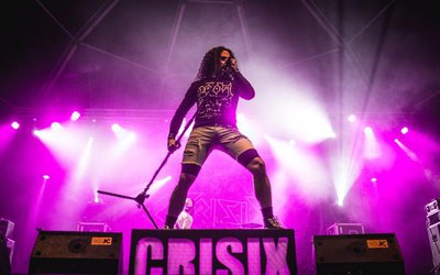 Crisix, a l'escenari de la Glorieta dels Camps Elisis, aquest dimecres, a la Festa Major de Lleida.