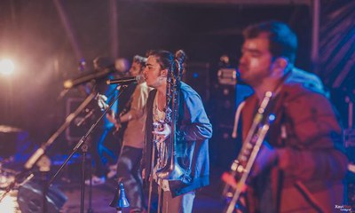 Dr. Prats ha estat un dels grups que ha ambientat la festa als Camps Elisis de Lleida.