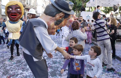 Els més petits, els que més han gaudit de la festa.