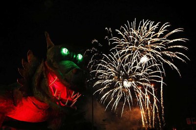 El Castell de Focs ha tancat la Festa Major de Maig de 2017.