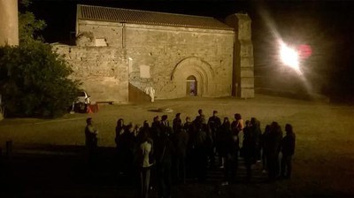 El castell Templer de Gardeny també s'ha sumat a la Nit dels Museus, amb molts visitants de fora de Lleida.