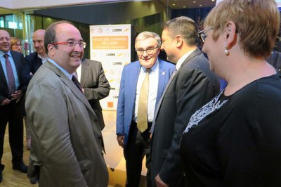 L'acte del pregó en el marc de la Setmana Cultural de l'Aplec ha comptat amb l'assistència de Miquel Iceta.