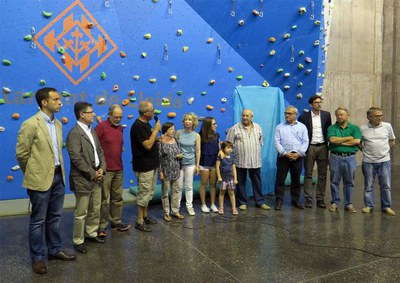 L'acte ha tingut lloc al rocòdrom del pavelló municipal que du el nom de Juanjo Garra..