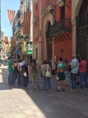 La ruta finalitza davant el Balcó del Serraller.