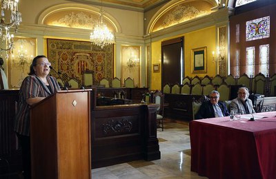 Maria José Abella, cuidadora de la seva mare en situació de dependència, ha explicat la seva experiència participant en el programa municipal de Supo….