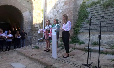 La Pau, l’Acollida i el Refugi, lema del maridatge organitzat pels col·lectius de migrants de Lleida.