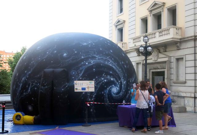 El Parc Astronòmic del Montsec ha col·laborat instal·lant un planetari