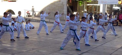També hi ha hagut exhibició de taekwondo.