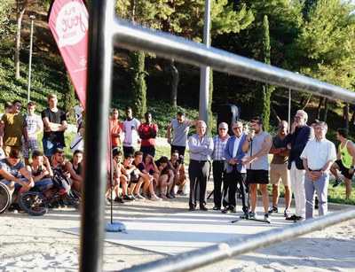 L’alcalde de Lleida, Àngel Ros, acompanyat del tinent d’alcalde i regidor d’Hàbitat Urbà, Rural i la Sostenibilitat, Fèlix Larrosa, ha inaugurat aque….