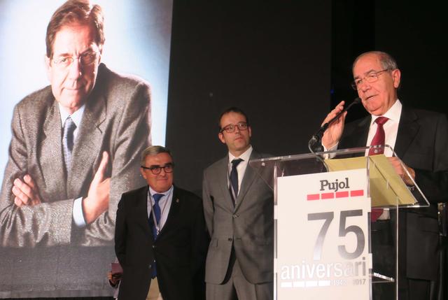 Josep Maria Pujol, al capdavant de Prefabricats Pujol, en el 75è aniversari de la firma