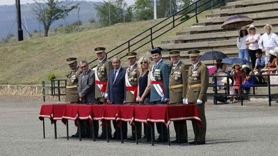 L'acte ha tingut lloc a l'esplanada de l'Acadèmia Militar de Sotsoficials de Talarn.