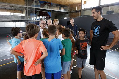 El Balàfia Vòlei ha participat en l'activitat "Avui ens visita..." dins d'Esportmania.