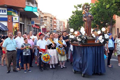 La imatge del sant ha encapçalat la processó.