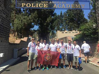 Berni Tamames ha competit amb la selecció española als Jocs Mundials de Policies i Bombers, a Los Angeles.